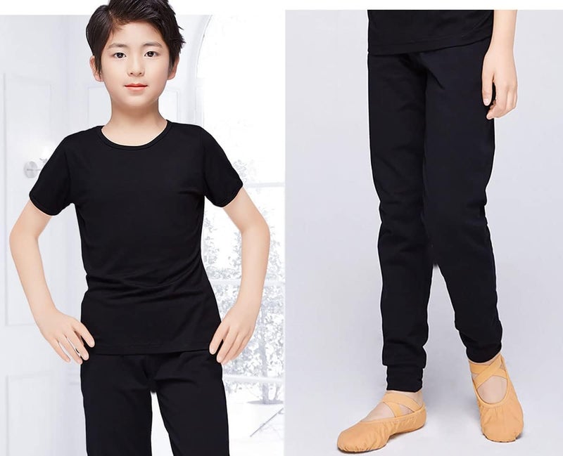 Naber Kids Boys Elastic Waist Sports Exercise Trousers Sweatpants Dance Pants Age 4-13 Years - Image 3